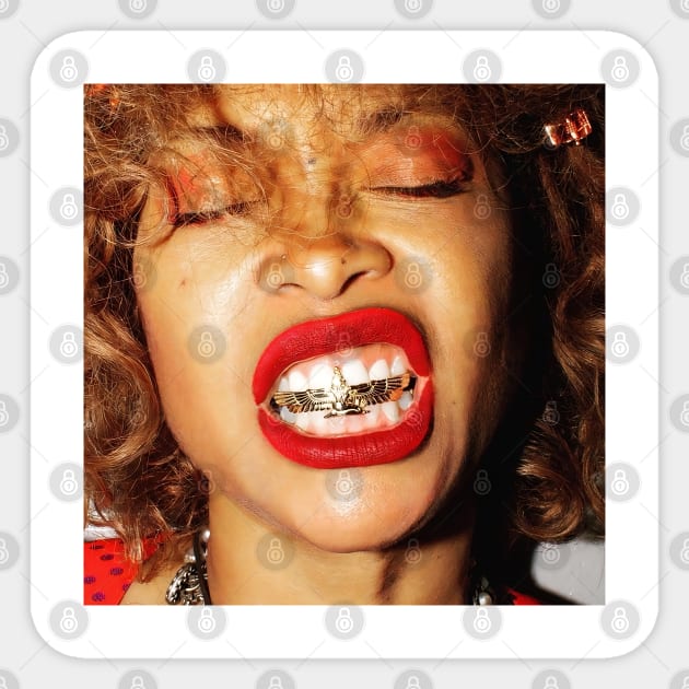 Erykah Badu Sticker by HipHopTees